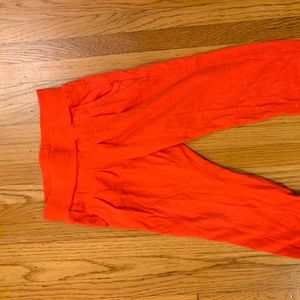 Girls Size 5-6 Red Pull-on pants